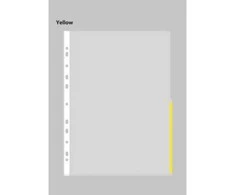 Laikiklis BNTOFFICE Signalinis vokas A4 PP 105 mikronai geltonas 100 vnt./pak.