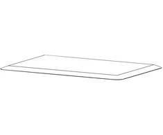 Laikiklis Deltaco DELO-0301, Stačiakampis, Juoda, Kinija, 10 vnt., 25 cm, 82 cm