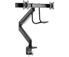 Laikiklis Gembird MA-DA2-04, Clamp/Grommet, 8kg, 43.2 cm (17"), 81.3 cm (32"), 100 x 100 mm, Juodas