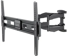 Laikiklis Goobay 71199, 200 x 200 mm, 600 x 400 mm, -12 - 3°, -60 - 60°, Plieninis, Juoda