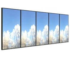 HI-ND VR4300-5601 vaizdo sienos 6x43" vertikalus laikiklis Samsung QM43C/QH43C, pilkas