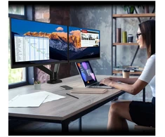 Laikiklis j5create JTSA102 Ergonomic Dual Monitorius Mount, Juodas, Clamp/Grommet, 16 kg, 43.2 cm (17"), 81.3 cm (32"), 100 x 100 mm, Juodas