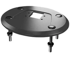 Laikiklis Multibrackets M Deskmount HD Grommet Base, Grommet Base, Juoda, Aliuminis, Stalas, 500g, 40 mm