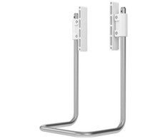 Laikiklis Multibrackets M dujinio pakėlimo svirties rankena, plokščio montavimo svirtis, metalinė, balta, plienas, Multibrackets M dujinio pakėlimo svirtis, 500g, 138 mm