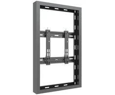 Laikiklis „Multibrackets M Pro“ serija – maža sieninė dėžutė, 32 colių, juoda, plieninė, juoda, horizontali / vertikali, 81,3 cm (32 coliai), 15 kg, 200 x 200 mm