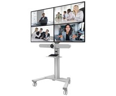 Laikiklis NewStar „Neomounts AFLS-825WH1“ vaizdo juostos ir multimedijos rinkinys – universalus, lentyna, 9kg, 225–651 mm, balta, plienas, 2,92 kg