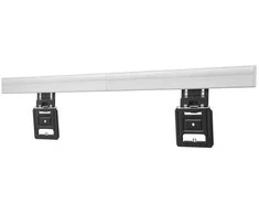One For All fiksuotas universalus televizoriaus laikiklis be tarpo (WM6812), 81,3 cm (32"), 2,79 m (110"), 75 kg, 200 x 200 mm, 900 x 600 mm, Juoda, Sidabrinė