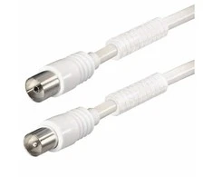 Laikiklis Qbulk Antenos kabelis, 85dB feritas, 7,5 m, baltas