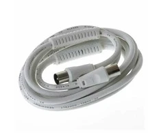 Laikiklis Qbulk Antenos kabelis 85dB feritas, 5m, baltas