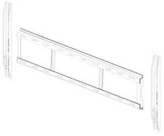 Laikiklis Smart Modular Technologies SMART Technologies WM-SBID-200, Screws, 100 kg, 200 x 200 mm, 800 x 600 mm, Juodas