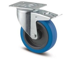 Tente 100 mm besisukantis ratukas su stabdžiu, 160 kg 3477UFRP62