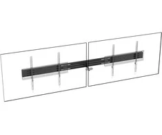 Laikiklis Vision VFM-F50_DL, Bėgelio modulis, Grindys/siena, 2,18 m (86"), 95 kg, Juoda, Aliuminis