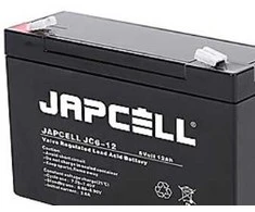 Japcell AGM akumuliatorius 6V - JC6-12, 12.0Ah 4.8 mm kontaktai švino akumuliatorius