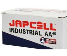 Japcell 1,5 V baterijos - AA industrial - pakuotė, 40 vnt.