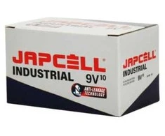 Japcell baterija 9,0 V – pramoninė – 10 vnt. pakuotė