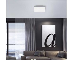 Lubinis šviestuvas Lampa sufitowa Leuchten Direkt Leuchten Direkt Canvas Turnable 2700-5000K - Loftlampe - Baltas - 29,5 x 29,5 cm
