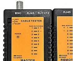 Lan Com As RJ45/BNC 9V tęstinumo testeris, - tikrina susuktos poros ir bendraašius laidus