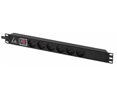 Lanview 19 colių stovo maitinimo lizdas, 10 prievadų „Swiss T13 10A“, su