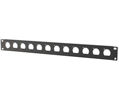 Lanview 1U rack panel with 12 holes