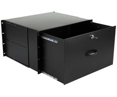 Lanview RAD115BL, juodas, 50 kg, 6U, 19 colių, ovalus, 482 mm