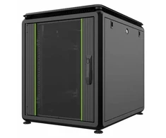 Lanview LOGON RDL12U61BL, Laisvai stovintis stelažas, 12U, 600 kg, Raktinis užraktas, Reguliuojamos kojelės, Kabelių tvarkymas