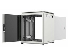 Lanview LOGON RDL12U66WH, Laisvai pastatomas stovas, 12U, 600 kg, Rakto užraktas, Reguliuojamos kojelės, Kabelių tvarkymas