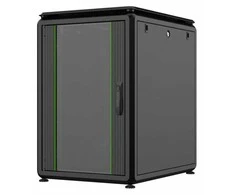 Lanview LOGON RDL16U68BL, Laisvai pastatomas stovas, 16U, 600 kg, Rakto užraktas, Reguliuojamos kojelės, Kabelių tvarkymas