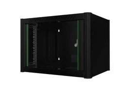 Lanview LOGON RWM06U45BL, Sieninis stovas, 6U, Rakto užraktas, Kabelių tvarkymas, Juoda