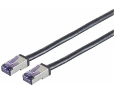 Lanview LVN-CAT6A-FLEX-25CM, 0,25 m, Cat6a, S/FTP (S-STP), RJ-45, RJ-45, Juodas