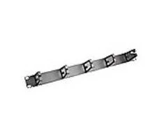Lanview LVR125650, Kabelių valdymo skydelis, Juodas, Plastikas, 1U, 19", Apvalus
