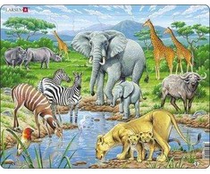 Larsen_Puzzles Larseno Afrikos savanos Maxi dėlionė