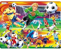 Larsen_Puzzles Larsen Maxi futbolo dėlionė, 65 detalės