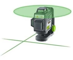 Laserliner „PocketPlane“ lazeris 3G, 0,3 mm/m, 3,5°, 515 nm, linijinis, juodas, žalias, 1/4,5/8"