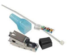 Lauritz Knudsen „Actassi“ RJ45 kištukas Cat.6A STP CP-link kabeliams (nutraukiamas be specialių įrankių)