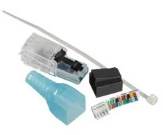 Lauritz Knudsen „Actassi“ RJ45 kištukas Cat.6A UTP CP-link kabeliams (nutraukiamas be specialių įrankių)