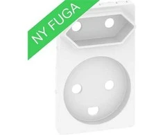 LAURITZ KNUDSEN Dangtelis FUGA kombinuotam 1 ir 2 klasės 1,5 modulio kištukiniam lizdui, baltas.