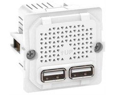 Lauritz Knudsen „Fuga 2Xusb“ įkroviklis 2.1A 1M - be dangtelio