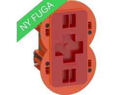 LK LAURITZ KNUDSEN FUGA Air Slim forfradåse 2 modul, oranžinis.