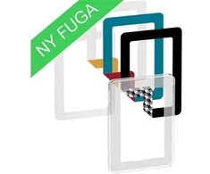 LAURITZ KNUDSEN FUGA CHOICE dizaino rėmelis su 6 spalvų pasirinkimais, 1,5 modulio, skaidrus.