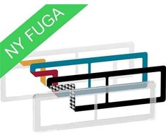 LAURITZ KNUDSEN FUGA CHOICE dizaino rėmelis su 6 spalvų pasirinkimais, 2x2 moduliai, skaidrus