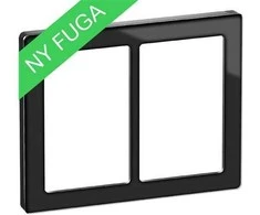 LAURITZ KNUDSEN FUGA PURE dizaino rėmo stiklas 2x1,5 modulis, juodas