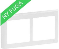 LK LAURITZ KNUDSEN FUGA SOFT dizaino rėmas 2 modulių horizontalus, baltas
