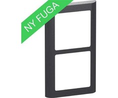 LAURITZ KNUDSEN FUGA SOFT dizaino rėmas, 2 moduliai, vertikalus, tamsiai pilkas