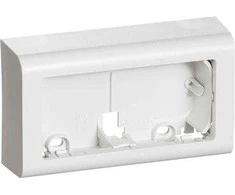 LAURITZ KNUDSEN Fuga® paklotas 2 modulių Softline horizontalus be juostelių, baltas