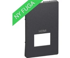 Lauritz Knudsen LK FUGA dangtelis pasyviam HDMI lizdui, 112 modulių, pilkos spalvos