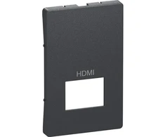 Lauritz Knudsen LK FUGA dangtelis pasyviam HDMI lizdui, 112 modulių, pilkos spalvos