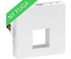LAURITZ KNUDSEN Duomenų išvestis FUGA T1 – 1 modulio įdėklas, skirtas 1 vnt. Keystone jungties (L), tiekiamas be jungties, spalva: balta