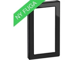 Lauritz Knudsen LK FUGA PURE dizaino rėminis stiklas 2 modulių įdėklams, juodas