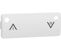 Lauritz Knudsen LK FUGA® Tangent aukštyn/žemyn, skirtas „Wiser“ belaidžiam šviesos reguliatoriui, baltas