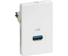 LK FUGA USB lizdas pasyvus, 112 modulių, baltas